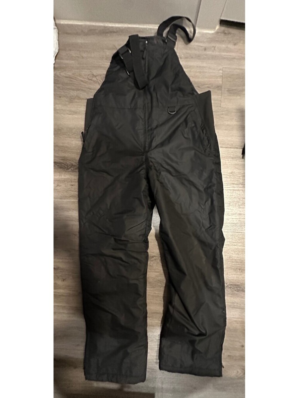 Pulse Black Insulated Snow Bib Overalls Size M